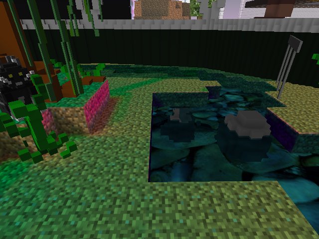 new stepping stones and a cat buddy at the Geodesic Dome Greenhouse
@PlokTheMaster