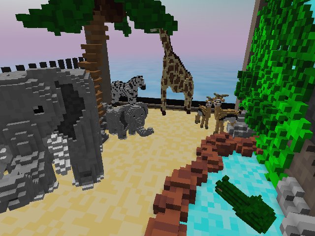 @ The Bronx Zoo. Look at these voxel animals!
