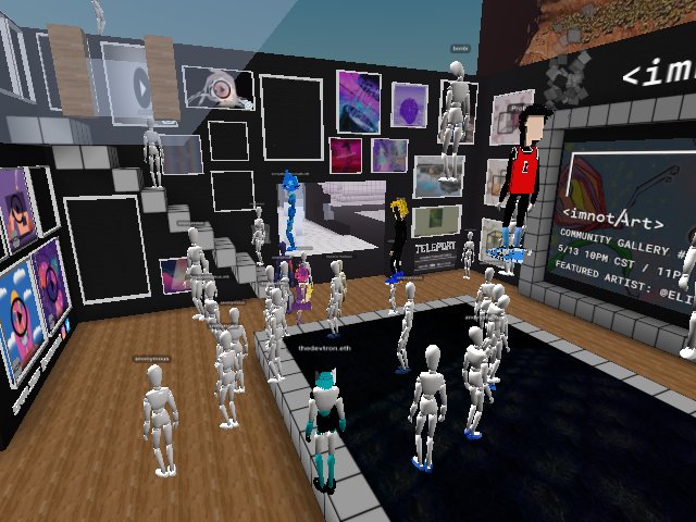 Packed house in <imnotArt> right now!