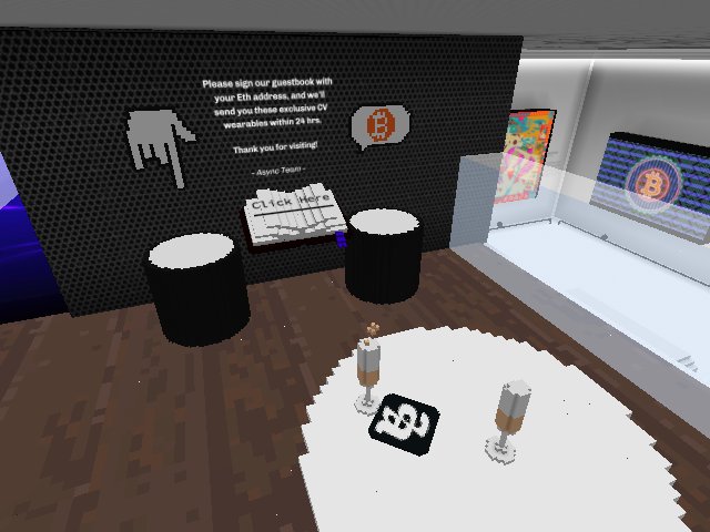 Sign the guestbook to get some free wearables!