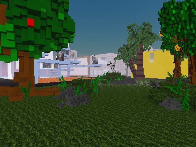 Hiro2049 L@ndScape Service - Cryptovoxels Parks & Recreation : Central Milan Park : 'Via Giovanni Prati'