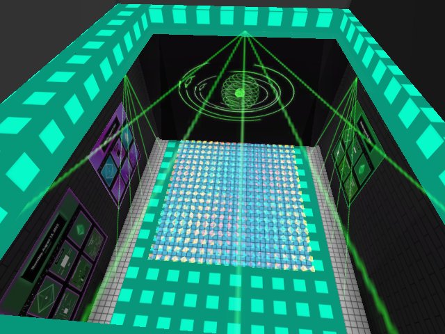 Lasers on the dance floor