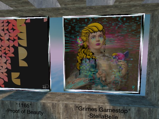 thanks Uncle Bitcoin! I found my Grimes Gamestop painting in your neat gallery!