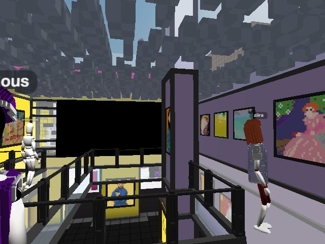 cool exhibition opening ... with live music