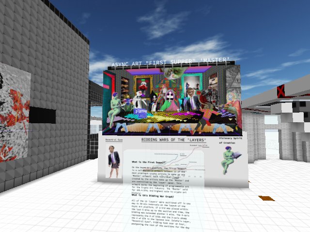 First Supper Installation & Gallery by Blockchainbrett & Whaleshark