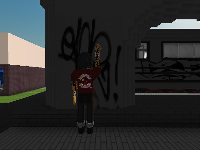 North Terrace even has pixelated perps.
