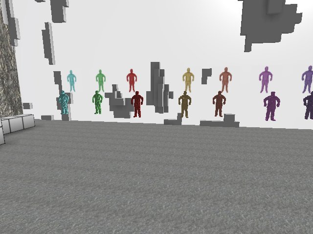 "CRYPTOARTISTS" in the Show "ENTANGLED BROADCAST"
(Cryptovoxel-Scultptures with AR-Version by Florian Adolph)