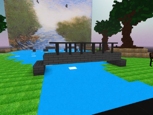 Park visitors were complaining there was no way to cross Vibes River. Problem solved!