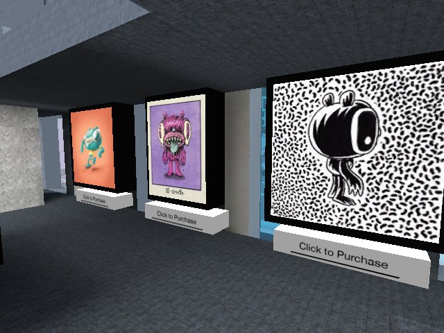 @bearbrains in Strange Worlds the Low Brow Collective group show at Not Fungible gallery