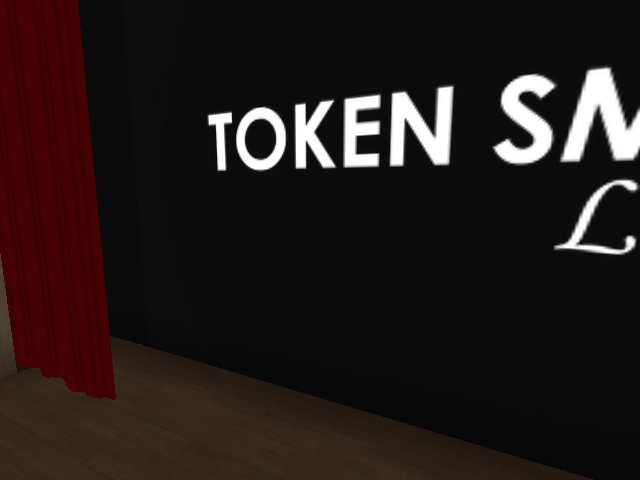 on stage at the tokensmart lounge