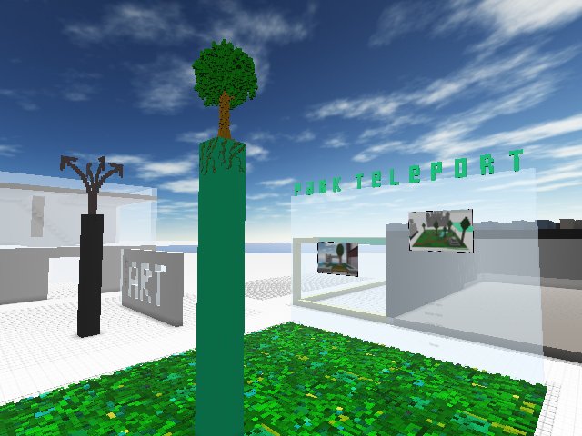 Park Teleport being built