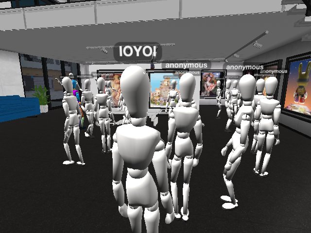 another room full of people. love it. though they are still all naked.