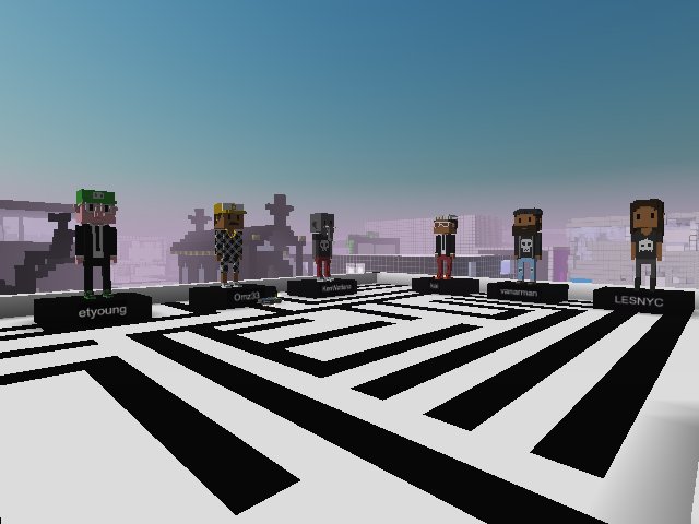 Meebits Sculpture Garden