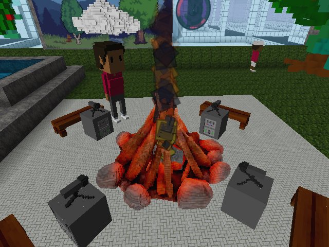 The shading on these rocks/logs is next level.