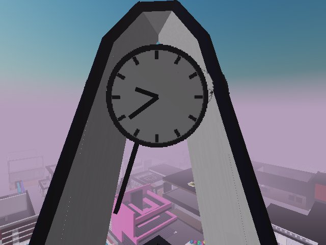 Working UTC Clock Tower in @cryptovoxels @buildordiecv