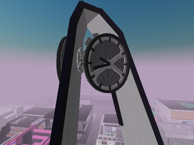 live UTC Clock Tower in @cryptovoxels @buildordiecv