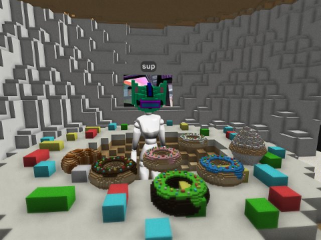 Sup with Onnaquest enjoying donuts.