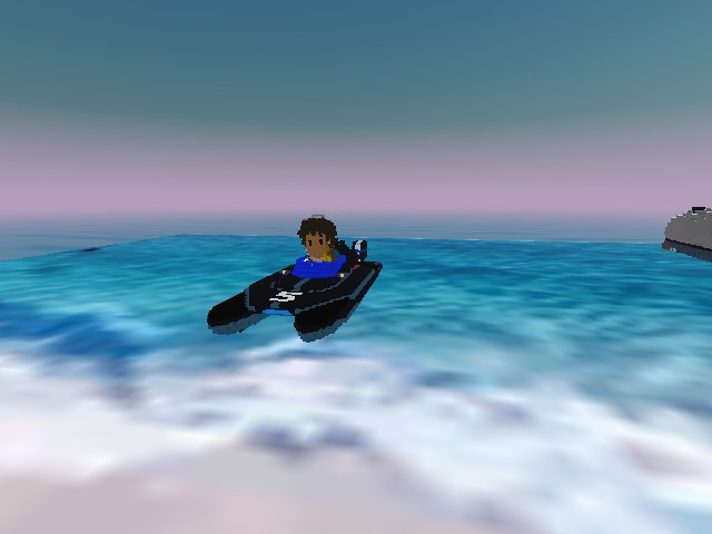 Digga in his Boat