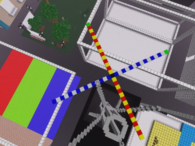 voxel rotation animations are broken, and are offset from center along the x axis
this calibration tool goes from 0-31 starting on green for 0 point on each axis with the black dot in the perfect center. Yellow represents the Y axis, Blue is X axis. For this 31x31 the rotational center is exactly 3 voxels from the center, at X:19 Y:15. The true native center is X:15 Y:15 and thus should rotate there.
