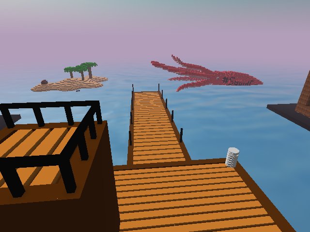 Giant Squids have come to Cryptovoxels... #squidgang