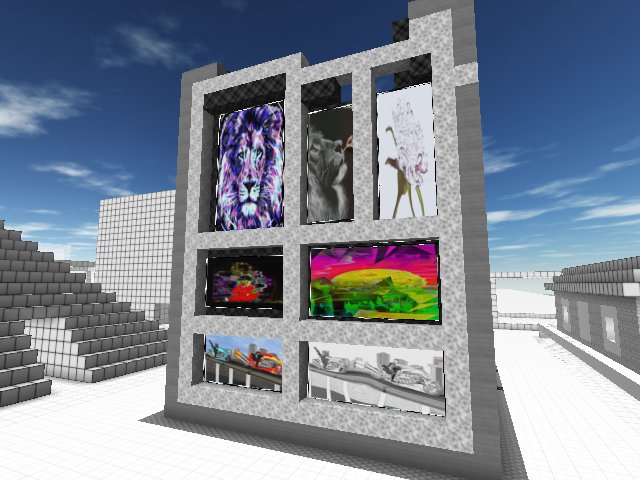 working on putting art on the outside could use some help making a rooftop area