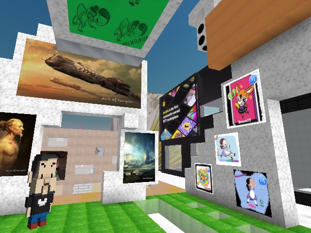 #mavenarte gallery - #bigboy is in the house.. enjoying #carguin #aggretsuko and #milafilm artworks.