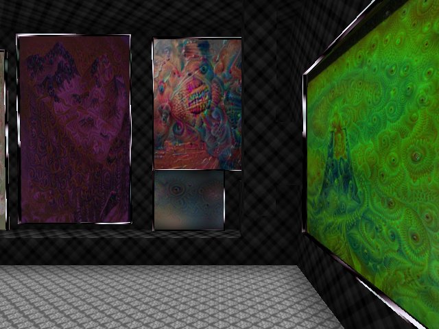 This is art I made using #ML and #AI with 3D Blacklight paint