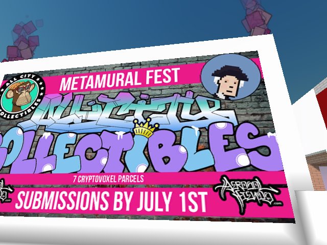 joining METAMURAL FEST with NFT EUROPE CLUBHOUSE BUILDING! show on the roof, the roof the roof the roof is on fire