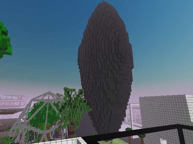 There should be a terrifying heptapod that tries to eat you when you go inside.