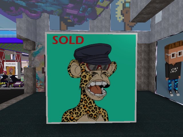 1st customer! WooHoo! Other Apes are unpriced but the gallery is accepting reasonable offers.