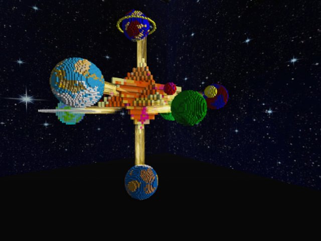 The solar system inside the metaverse