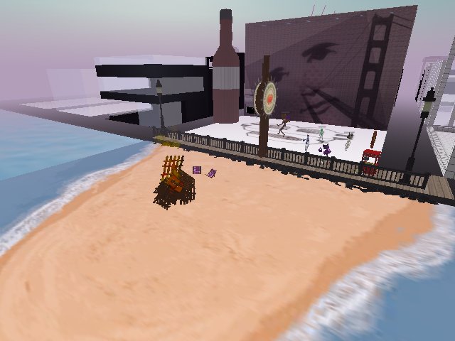 A womp from Uncle Bitcoin's DOS Punks Beach Arena