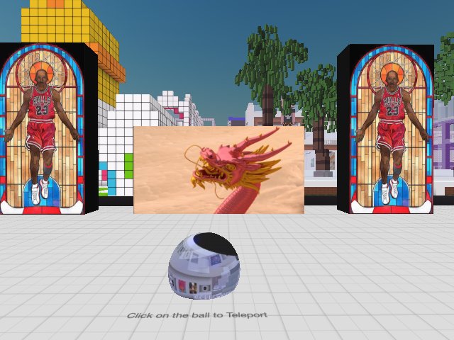 Click on the ball to teleport?