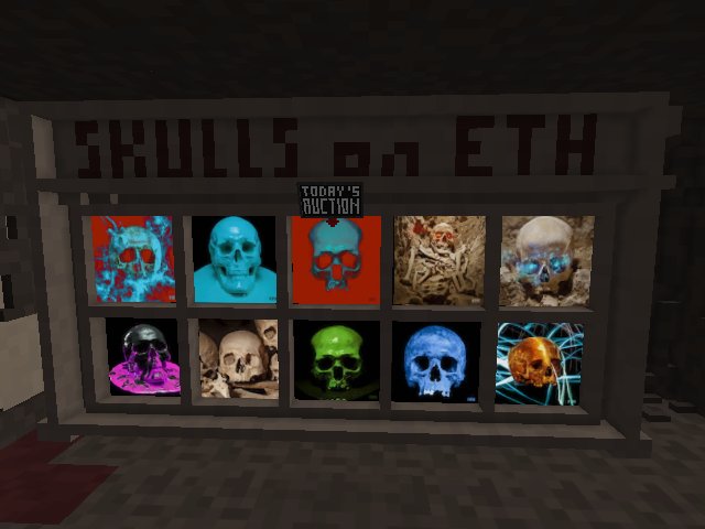 New SkullsOnETH#071 risen from the death in our Monastry....check it