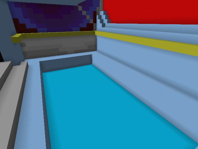 COOL OFF THIS HOLIDAY WKEND @ the indoor public bath @ Elated Pixel House. Towel racks are above the pool. Just look up when you're at the red wall.