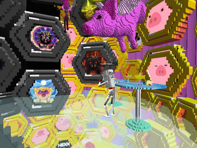 this one is definitely having one piggie of a time there dancing away! haha