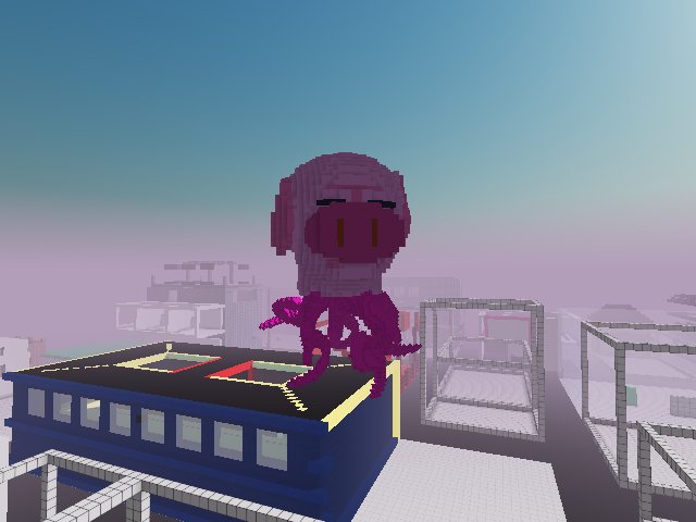 Giant flying tentacle piggie alert!