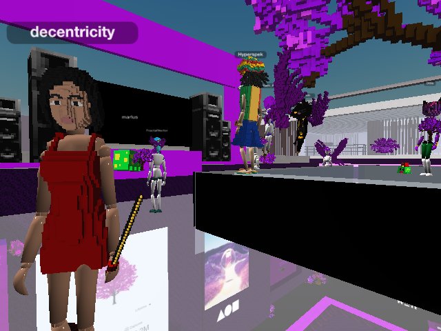 #decentricity at the #purplevalley #purpleparty.. livestream from #mavenarte tastemaker art tour series.