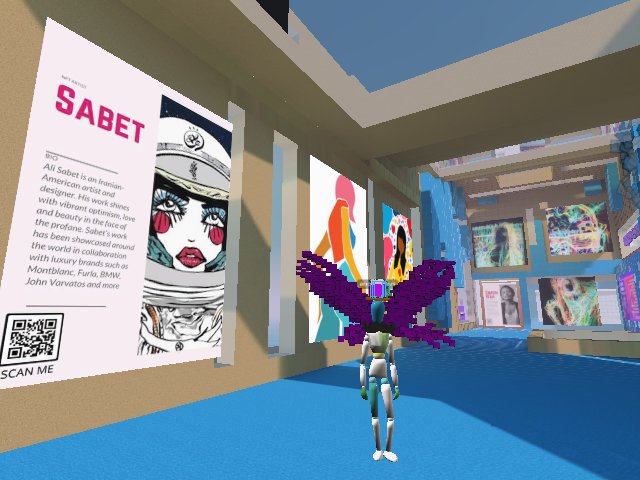 fly fly #purplewing from #ottis with #Mavenarte. Get ready for the #Tastemaker tour livestream today with #mango at #ChargedParticles #definft at #RichardDixonPoneke gallery 5:30pm UTC