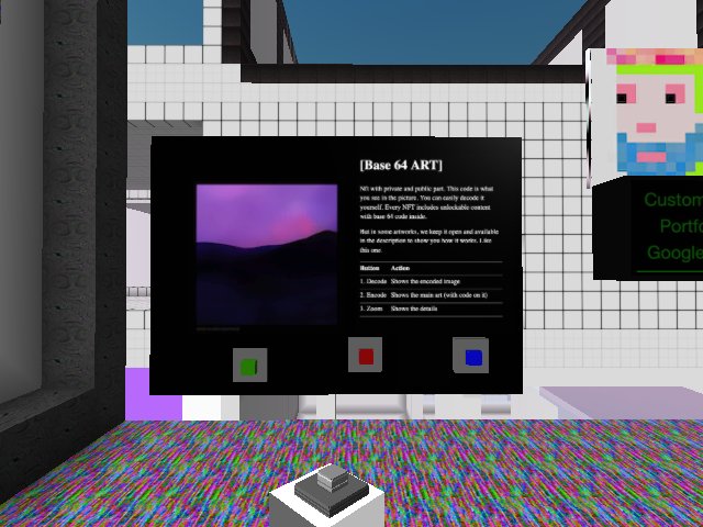 [Base 64 ART] - Nft  with private and public part. Includes a unique code that can be decoded into an extra hidden picture.