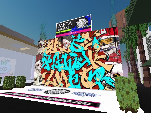 Signage going up... MetaMural Fest Summer 2021 kicks off TOMORROW :)