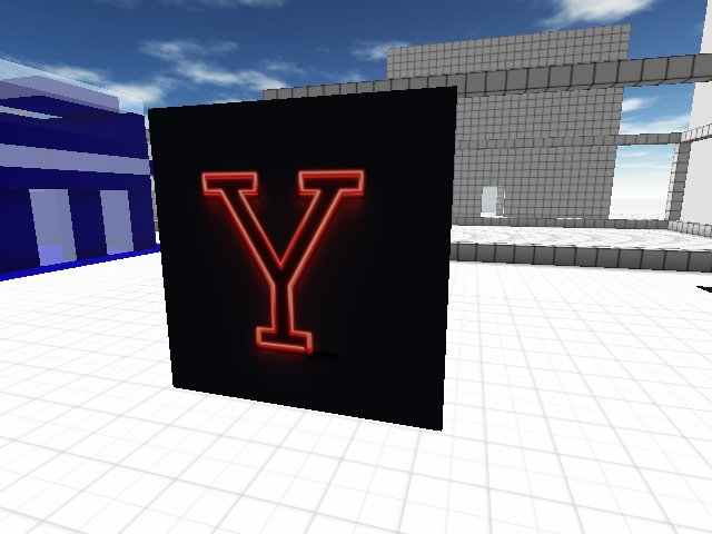 Y Neon Sign