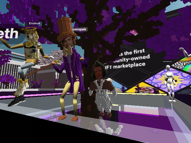 #hyperspek and #enahuk at #purplevalley party with #ottis.. impromptu livestream here for #mavenarte tastemaker art tour series on #twitch 💜