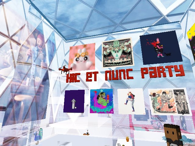 nice #toyfacecafe for #hicetnunc party.. interesting glass structure build. Visiting for #mavenarte #tastemaker art tour series.