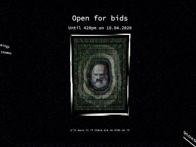 New artwork open for bids for a limited time
