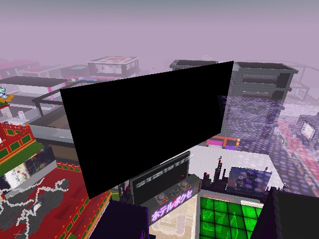 Chilling at the voxel hotel ...