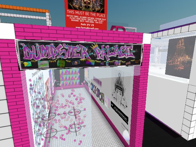 Dumpster Palace now fully open with fresh sign! FORT GALLERY NFT Group show the 28th - 3rd!