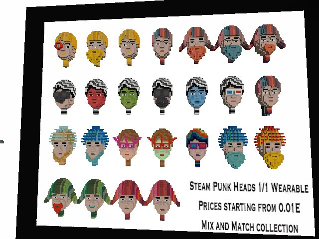 WOAH lots of new heads to choose from