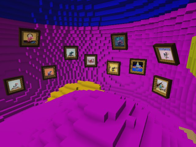 Cychedelic Exhibit in a Cychedelic Shroom