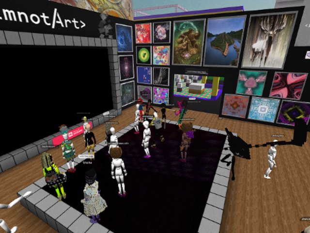 Partying with imnotArt community gallery, new art and new moves!